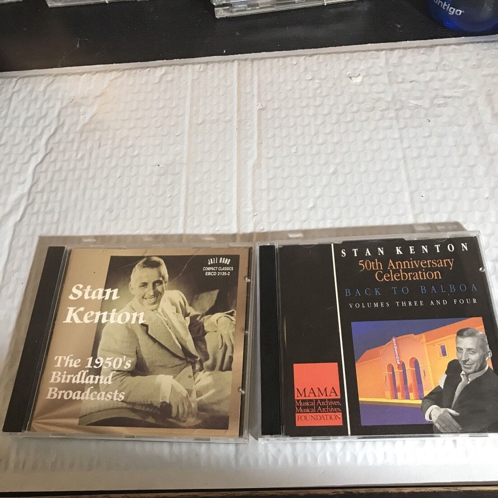 STAN KENTON Lot of 2 CDs:Back To Balboa and 1950s Birdland Broadcasts